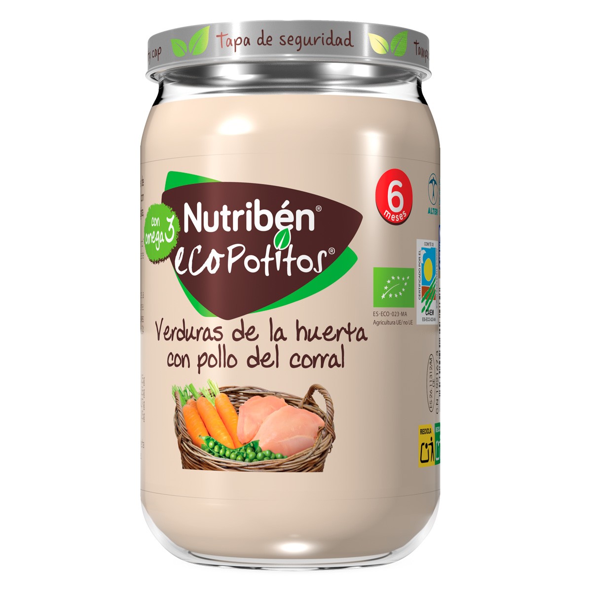 Nutribén Ecopotito Pollo de corral y verduras 235gr