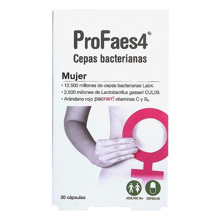 ProFaes4 Mujer suplemento con probióticos para el sistema inmunitario 30 cápsulas