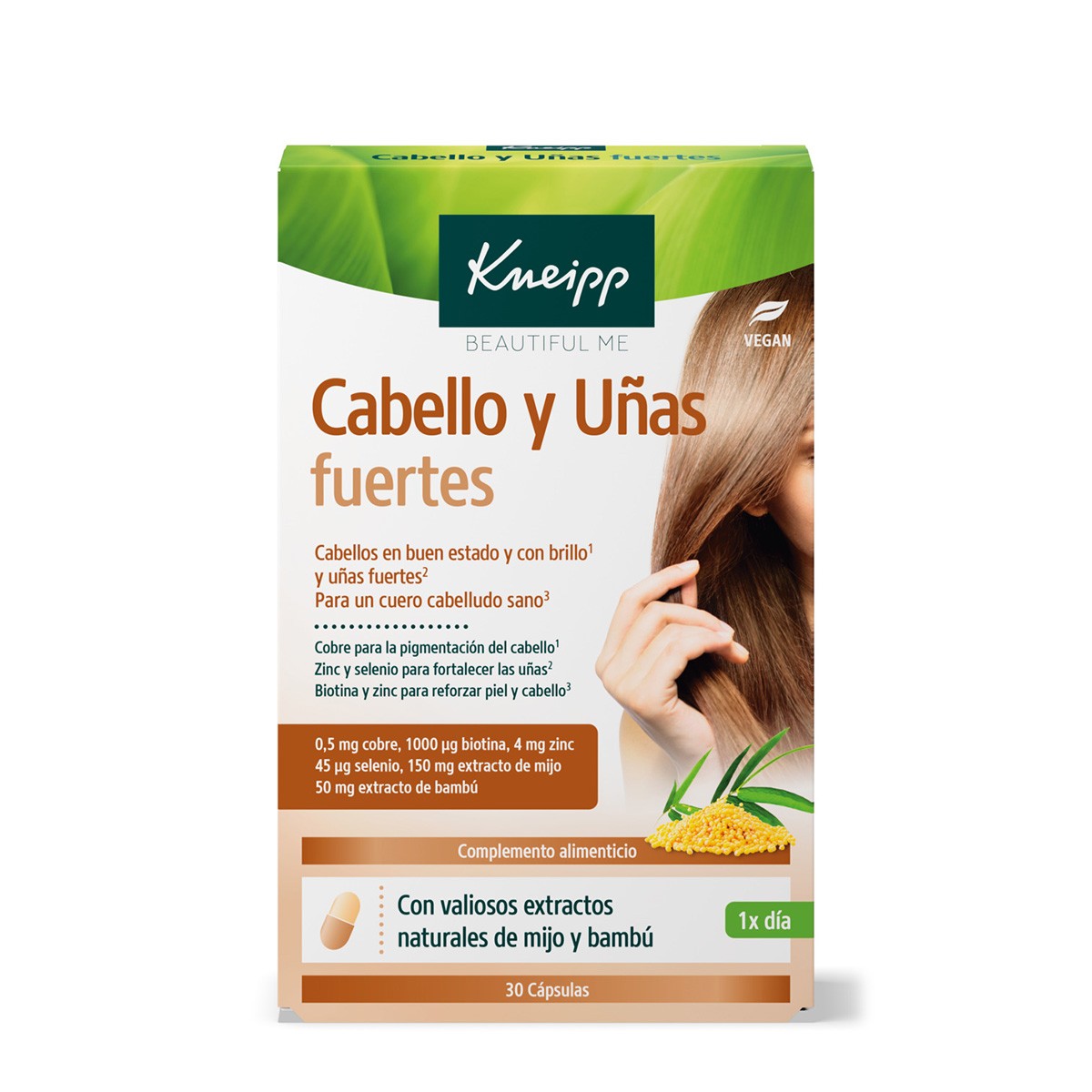 Kneipp cabello y uñas fuertes 30 cápsulas